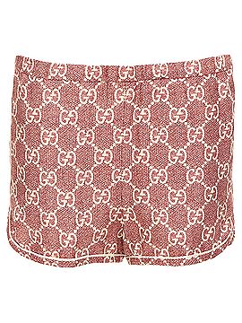 Gucci Gucci silk twill GG Supreme monogram shorts (view 1)
