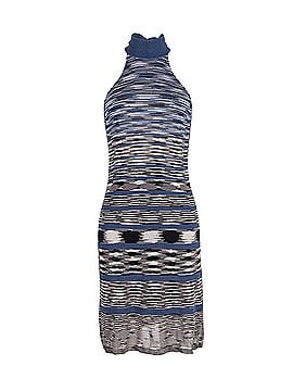 Missoni Missoni Printed Halter Dress in Blue Viscose (view 1)