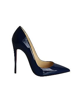 Christian Louboutin Christian Louboutin So Kate Pumps in Dark Blue Patent Leather (view 1)