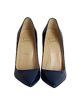 Christian Louboutin Christian Louboutin So Kate Pumps in Dark Blue Patent Leather (view 2)