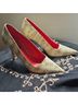 Escada Snake Print Tan White Heels Size EU 40 - photo 3