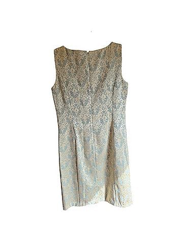 Spiegel Gold Brocade Midi Dress Cocktail Dress (view 2)