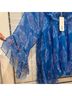 Johnny Was 100% Silk Floral Blue T-Shirt Size S - photo 12