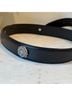 Fossil Solid Black Silver Belt Size S - photo 5