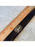 Fossil Solid Black Silver Belt Size S - photo 9