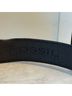 Fossil Solid Black Silver Belt Size S - photo 3