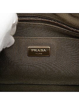 Prada Canvas Canapa Logo Satchel (view 2)