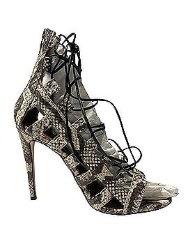 Aquazzura Aquazzura Amazon Elaphe 105 Sandals in Python Skin Leather (view 1)