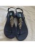 Oka B. Blue Silver Sandals Size 10 - photo 8