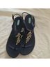 Oka B. Blue Silver Sandals Size 10 - photo 5