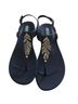Oka B. Blue Silver Sandals Size 10 - photo 1