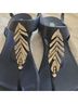 Oka B. Blue Silver Sandals Size 10 - photo 9