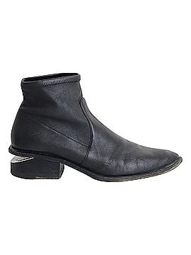 Alexander Wang Alexander Wang Kori Stretch Ankle Boots in Black Leather (view 1)