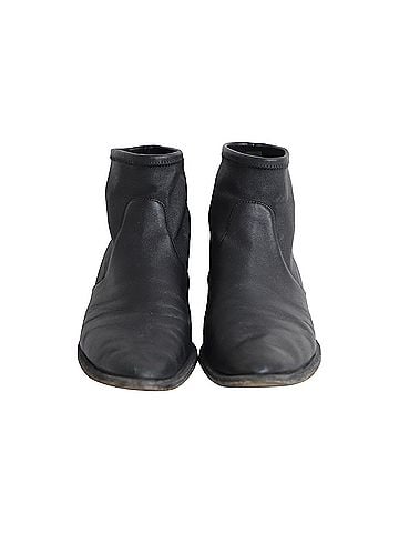 Alexander Wang Alexander Wang Kori Stretch Ankle Boots in Black Leather (view 2)