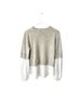 Brochu Walker White Multi Color Cashmere Pullover Sweater Size S - photo 2