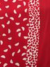 Susan Graver Floral Red 3/4 Sleeve Silk Top Size XXS - photo 7