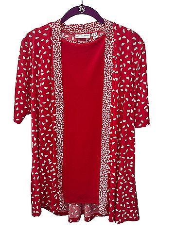 Susan Graver 3/4 Sleeve Silk Top (view 1)