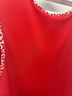 Susan Graver Floral Red 3/4 Sleeve Silk Top Size XXS - photo 4