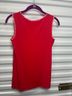 Susan Graver Floral Red 3/4 Sleeve Silk Top Size XXS - photo 5