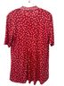 Susan Graver Floral Red 3/4 Sleeve Silk Top Size XXS - photo 2