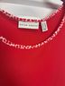 Susan Graver Floral Red 3/4 Sleeve Silk Top Size XXS - photo 8