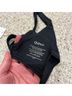 Quince Solid Black Swimsuit Top Size S - photo 3
