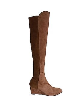 Stuart Weitzman Stuart Weitzman Blaire Knee-Boots in Brown Suede (view 1)