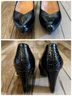 Earthies 100% Patent Leather Snake Print Black Heels Size 6 1/2 - photo 4