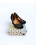 Earthies 100% Patent Leather Snake Print Black Heels Size 6 1/2 - photo 8