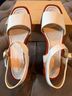 Michael Kors 100% Leather Solid White Wedges Size 10 - photo 6