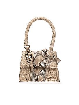 Jacquemus Snake Embossed Leather Le Chiquito Moyen Satchel (view 1)