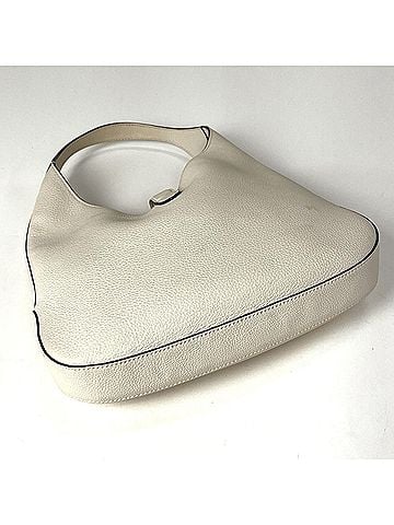 Gucci Gucci New Jackie Line Shoulder Bag, Leather, White, 365458, Women's (view 2)