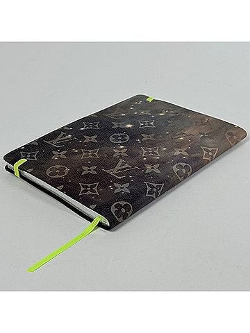 Louis Vuitton Louis Vuitton Cahier Gustave MM Notebook/Memo Pad, Monogram Galaxy, Brown, GI0359, Women's (view 2)