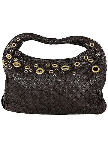 Bottega Veneta Bottega Veneta Intrecciato Shoulder Bag, Handbag, Leather, Brown, 115653, Women's (view 1)