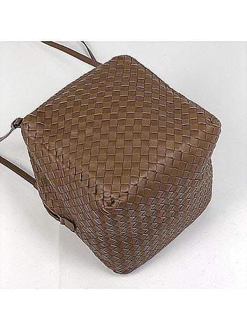 Bottega Veneta Bottega Veneta Intrecciato Shoulder Bag, Leather, Brown, 255693, Women's (view 2)