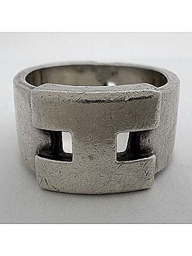 Hermès Hermes Hercules Ring with H Logo, Sterling Silver 925, Women's (view 2)