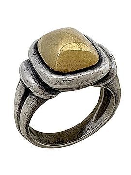 Hermès Hermes Square Ring, Metal, Silver, Gold, Women's (view 1)