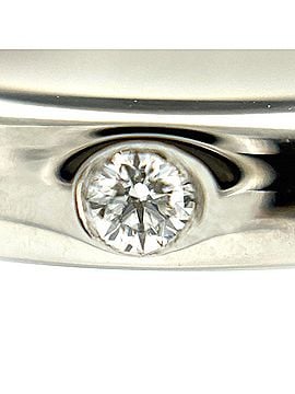 Tiffany & Co. Tiffany &amp; Co. Stacking Band Ring, Platinum Ring with Diamonds, Pt950, Women's (view 2)