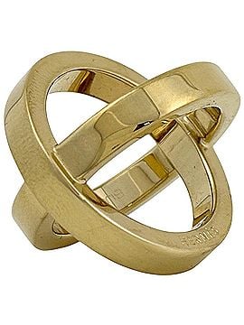 Hermès Hermes Cosmos Scarf Ring, Holder, Gold Plated Ring for Women (view 1)