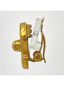 Chanel CHANEL Coco Mark Turnlock Earrings, GP Gold, Women's (view 2)
