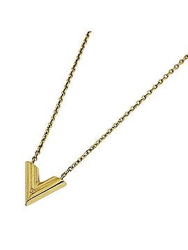 Louis Vuitton Louis Vuitton Essential V Necklace GP Gold Women's (view 1)