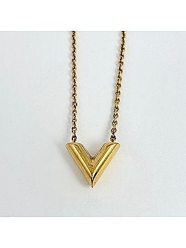 Louis Vuitton Louis Vuitton Essential V Necklace GP Gold Women's (view 2)