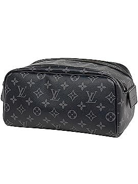 Louis Vuitton Louis Vuitton Dopp Kit Pouch Travel Bag/Second Bag in Damier Graphite Black (M46354) for Men (view 1)