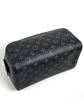 Louis Vuitton Louis Vuitton Dopp Kit Pouch Travel Bag/Second Bag in Damier Graphite Black (M46354) for Men (view 2)