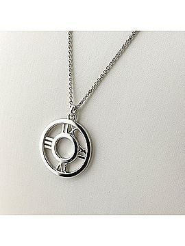 Tiffany & Co. Tiffany &amp; Co. Atlas Open Medallion Necklace Pendant with Diamonds, 750, for Women (view 2)