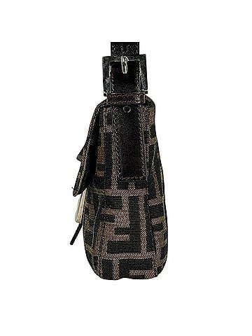 Fendi Fendi Zucca pattern Mamma Baguette handbag, one-shoulder bag, canvas, brown, 26424, women's. (view 2)