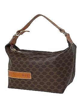 Céline Celine Macadam Pattern Handbag Pouch Coated Canvas Brown Women's (view 1)