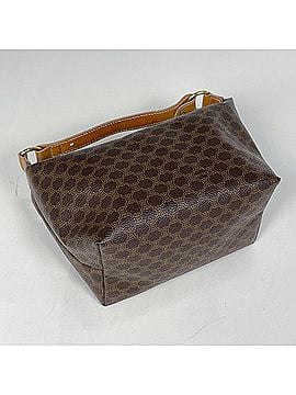 Céline Celine Macadam Pattern Handbag Pouch Coated Canvas Brown Women's (view 2)