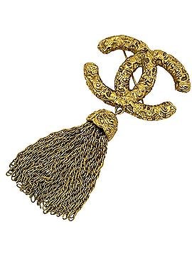 Chanel Chanel Coco Mark Brooch, Tassel Fringe GP Gold, Women's (view 1)