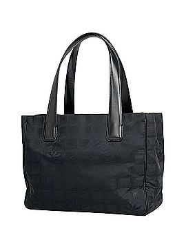 Chanel Chanel New Travel Line Tote PM Coco Mark Handbag Nylon Jacquard Black A20457 Women's (view 1)